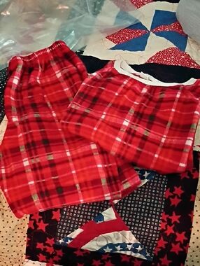 Red Plaid Kids Pajama Set